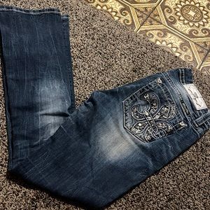 MissMe Mid-Rise Easy Boot Jeans